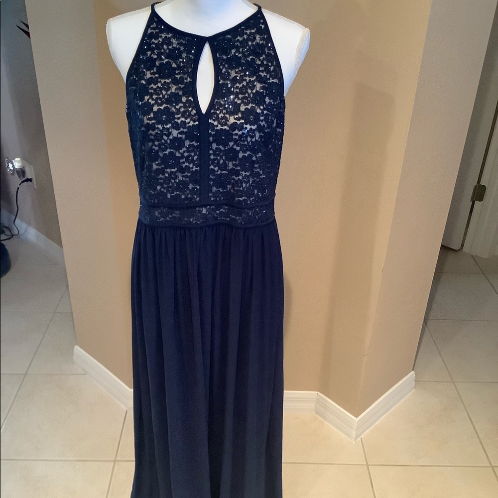 R & M Collection Navy Gown